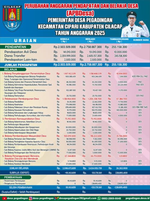 PERUBAHAN APBDES 2025