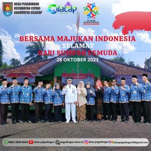 PEMERINTAH DESA PENGADINGAN MENGUCAPKAN SELAMAT HARI SUMPAH PEMUDA