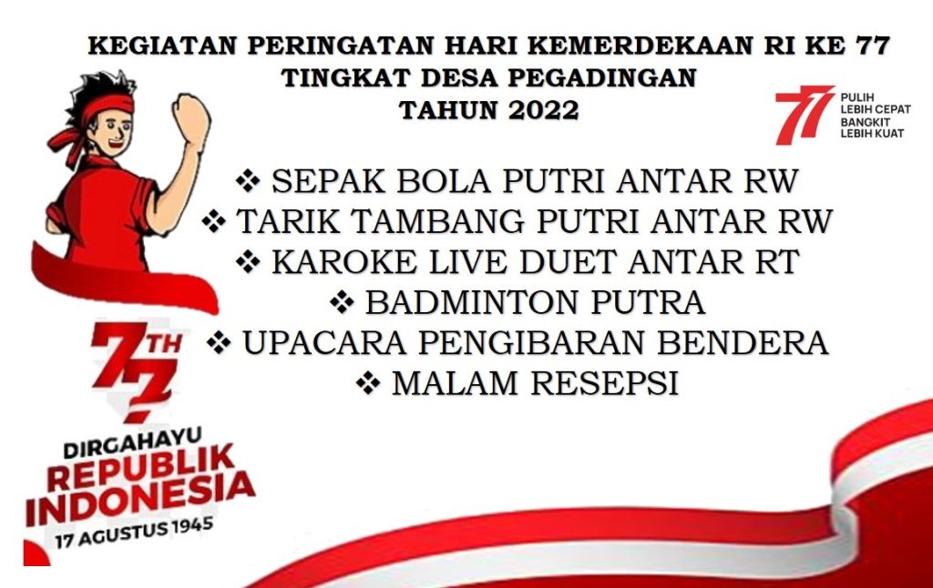 KEGIATAN PERINGATAN HUT KEMERDEKAAN RI KE 77